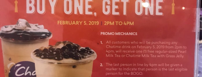 Chatime is one of Where to go on a Food Trip when you're Down South.