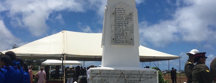 WW II War Memorial is one of Tonga.
