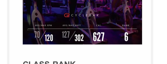 CYCLEBAR is one of Lisa’s Liked Places.