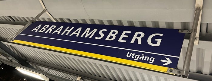 Abrahamsberg T-Bana is one of Stockholm T-Bana (Tunnelbana/Metro/U-Bahn).