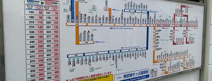 Tōbu-Izumi Station is one of 東武伊勢崎線.