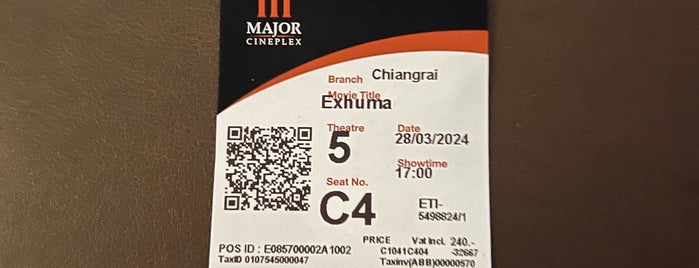 Major Cineplex Chiang Rai is one of Movie Theater at Thailand ,*.