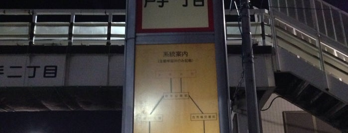 戸手一丁目バス停 is one of 川崎市営バス73系統.