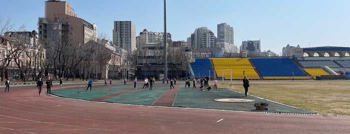 Стадион «Динамо» is one of Tempat yang Disimpan Яна.