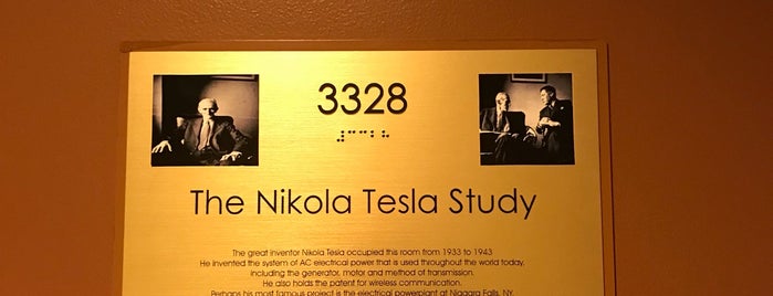 Nikola Tesla Room at The New Yorker Hotel is one of Kimmie's Saved Places.