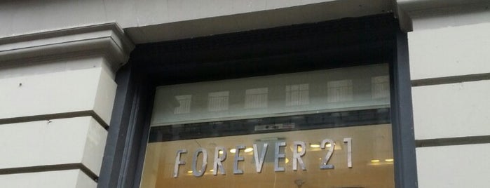 Forever 21 is one of NYC Musts.