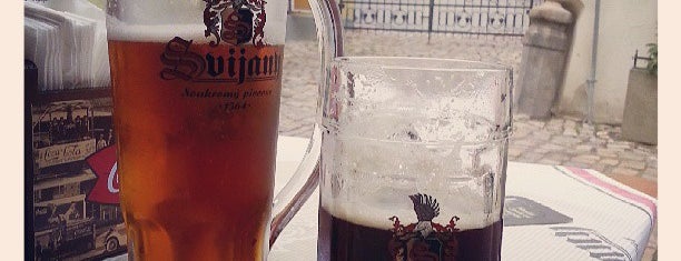Baráčnická rychta is one of Svijany beer in Prague.