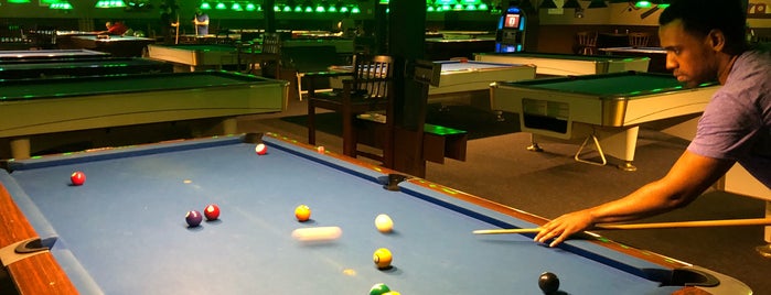 Guys & Dolls is one of Places to shoot pool..