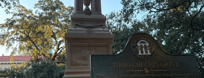 Tomochichi's Monument is one of Savannah.