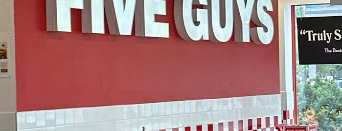 Five Guys is one of Places to find again.