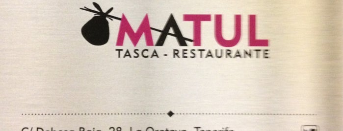 Matul Tasca Restaurante is one of Zampar en Tenerife.