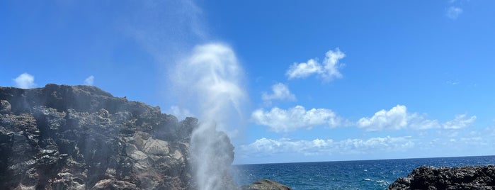 Nakalele Blowhole is one of Maui Eats and places to go.