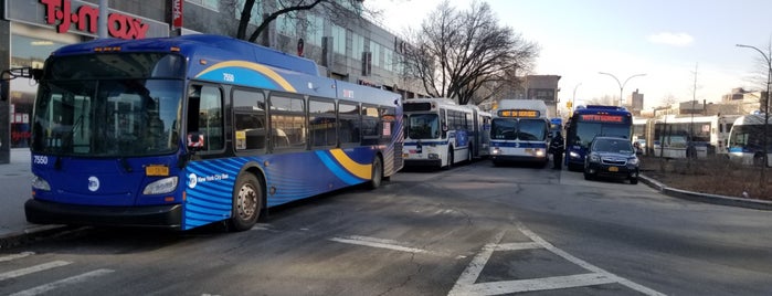 MTA MaBSTOA & Bee-Line Bus at Fordham Plaza: (Bx9, Bx12 & +SBS, Bx15/Bx15LTD, Bx17, Bx22, Bx41 & +SBS / BL 60, 61, 62X) is one of School.