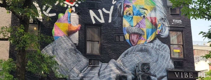 Einstein Mural by Kobra is one of Nueva York.