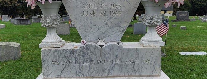 Jayne Mansfield's Grave is one of Scranton/Allentown.