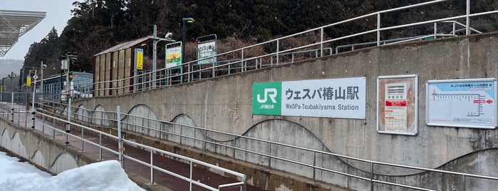 WeSPa Tsubakiyama Station is one of JR 키타토호쿠지방역 (JR 北東北地方の駅).