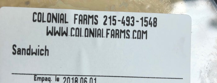 Colonial Farms is one of Quick Bites.