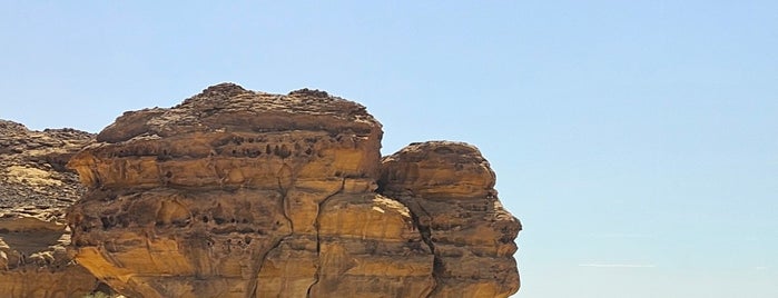 Face Rock is one of AlUla, Saudi Arabia 🇸🇦.