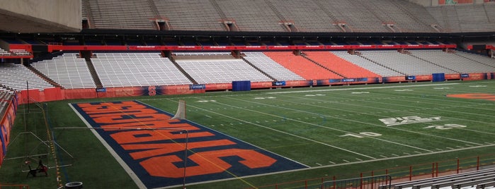 Carrier Dome is one of badge.