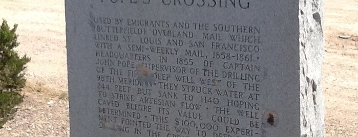 Texas Historical Marker Number 4071 - Pope's Crossing is one of Posti che sono piaciuti a Christopher.