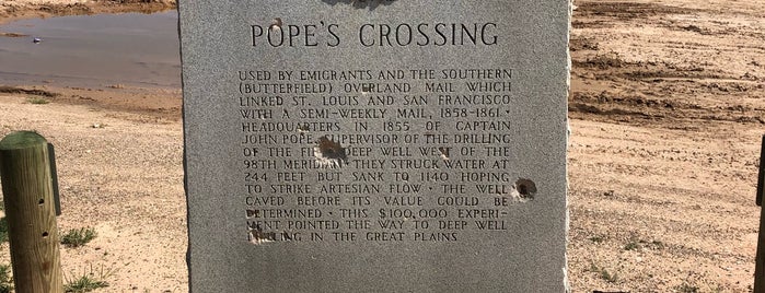 Texas Historical Marker Number 4071 - Pope's Crossing is one of Texas Historical Markers.