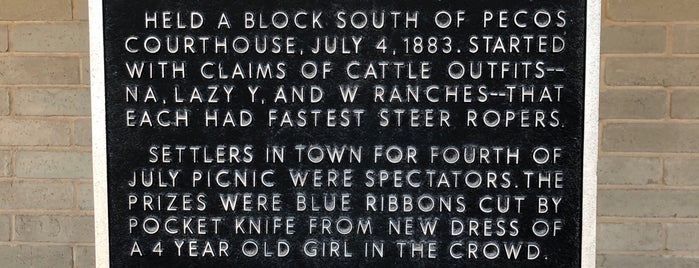 Texas Historical Marker Number 5909 - World's First Rodeo is one of Texas Historical Markers.