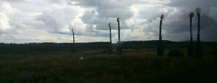 Moon Phases Sculpture is one of Irish road trip ideas.