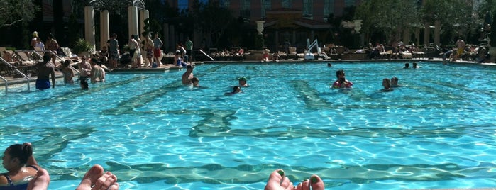 The Venetian Pool is one of Las Vegas for D's 40th.