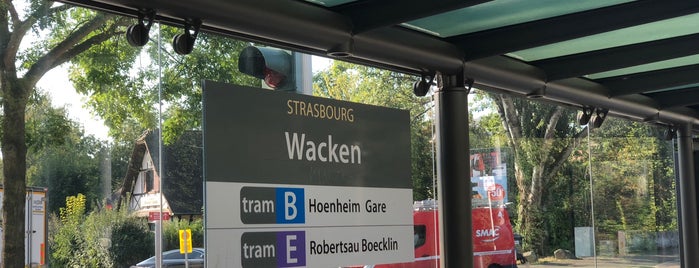 Station Wacken ⒷⒺ is one of Strasbourg City.
