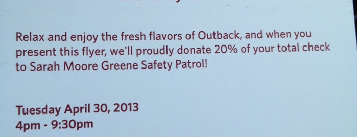 Outback Steakhouse is one of All-time favorites in United States.