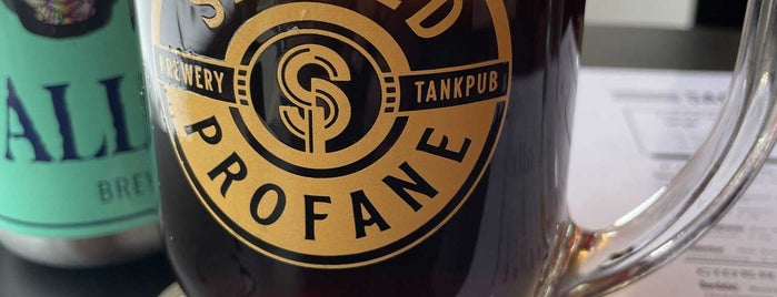 Sacred Profane Brewery & Tankpub is one of Lugares favoritos de Jason.