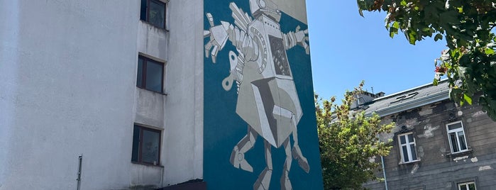 Robot Lema - Mural is one of Kraków to-do.