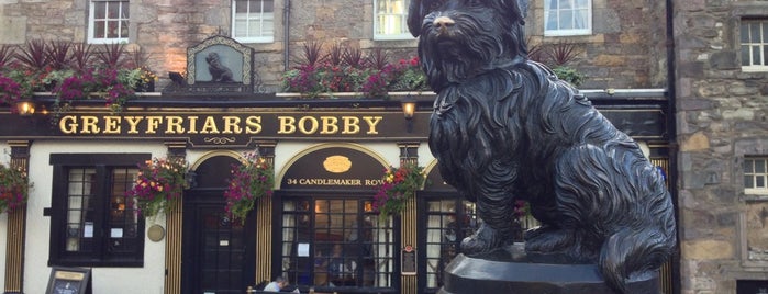 Greyfriars Bobby's Statue is one of {Edinburgh weekend).