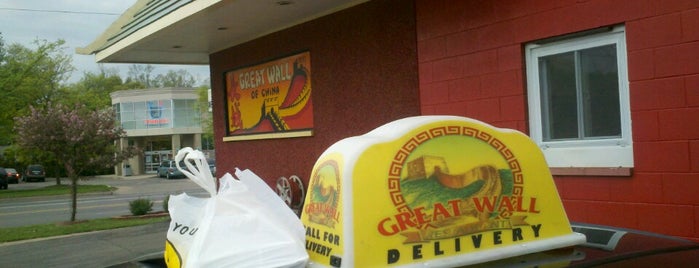 Great Wall is one of Jack's places to eat.