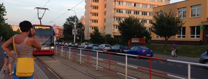 Chmelnice (tram) is one of Tramvajové zastávky v Praze (díl první).