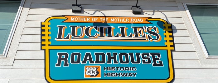 Lucille's Roadhouse Diner is one of Route 66.