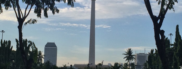 Monumen Nasional (MONAS) is one of Jakarta.