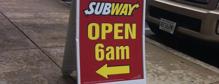 Subway is one of George's Saved Places.