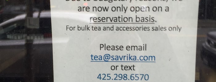 Savrika Tea is one of Coffee and Places to work.