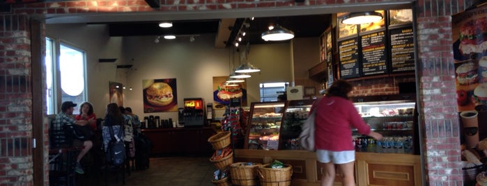 The Great American Bagel Bakery is one of Tempat yang Disukai Josh.