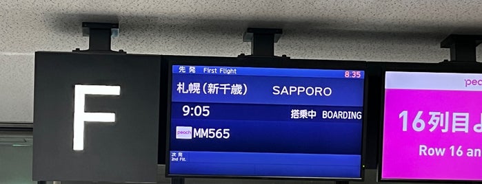 搭乗口F is one of 空港.