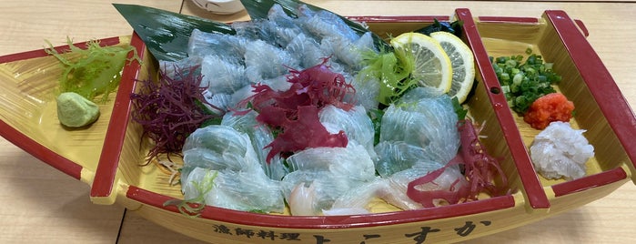 漁師料理よこすか is one of ぎゅ↪︎ん 🐾🦁さんのお気に入りスポット.