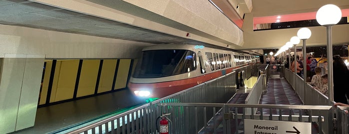 Contemporary Monorail Station is one of Best Of DizKnee.