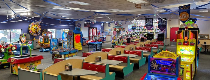 Chuck E. Cheese is one of Frequent Stops.