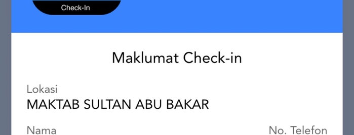 Maktab Sultan Abu Bakar (English College) is one of Tempat Jatuh Lagi Dikenang.