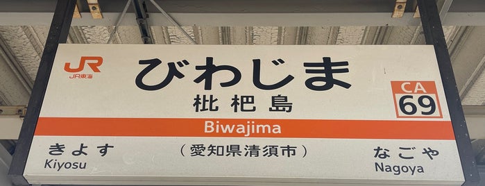 Biwajima Station is one of 東海地方の鉄道駅.