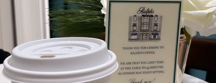 Ralph's Coffee is one of สถานที่ที่บันทึกไว้ของ Stacy.