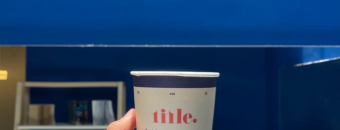 TITLE is one of coffee bucket list.