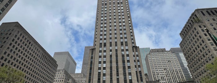 Rockefeller Plaza is one of New York.