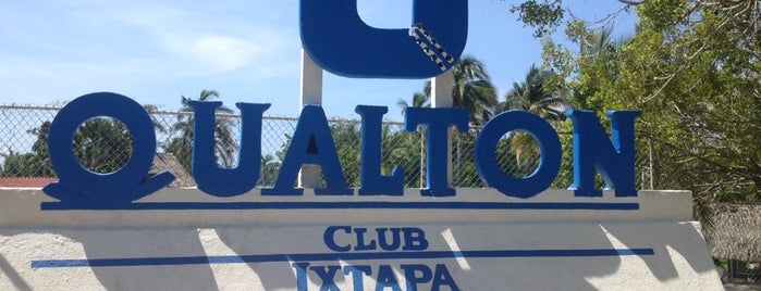 Qualton Club Hotel Ixtapa Zihuatanejo is one of Orte, die Gustavo gefallen.